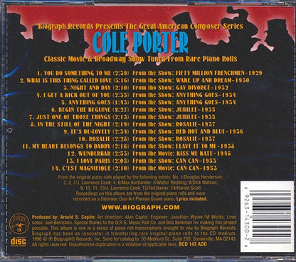 Cole Porter - Cole Porter From Rare Piano Rolls (CD)