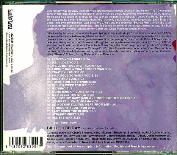Billie Holiday - Ballads For Lovers (CD)