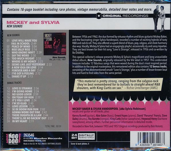 Mickey & Sylvia - New Sounds (incl. large booklet) (CD)