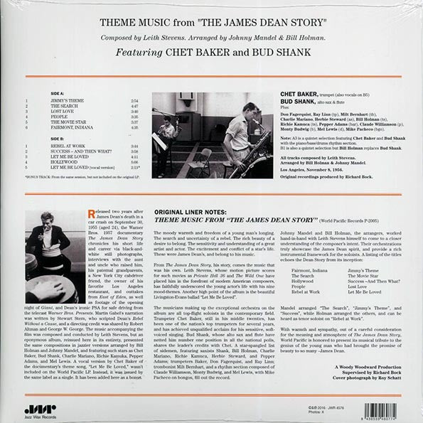 Chet Baker, Bud Shank - Theme Music From 'The James Dean Story' (ltd. ed.) (180g) (LP) - PureSound Records