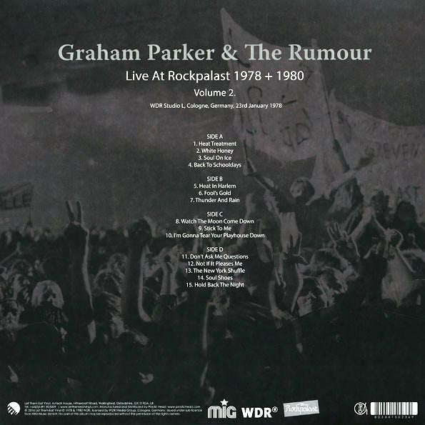 Graham Parker & The Rumour - Live At Rockpalast 1978 + 1980 Volume 2 (LP) - PureSound Records