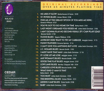 Butterbeans & Susie, Nolan Welsh, Bessie Smith, Etc. - Pure Vintage Blues Volume 2: Mining Camp Blues (CD)