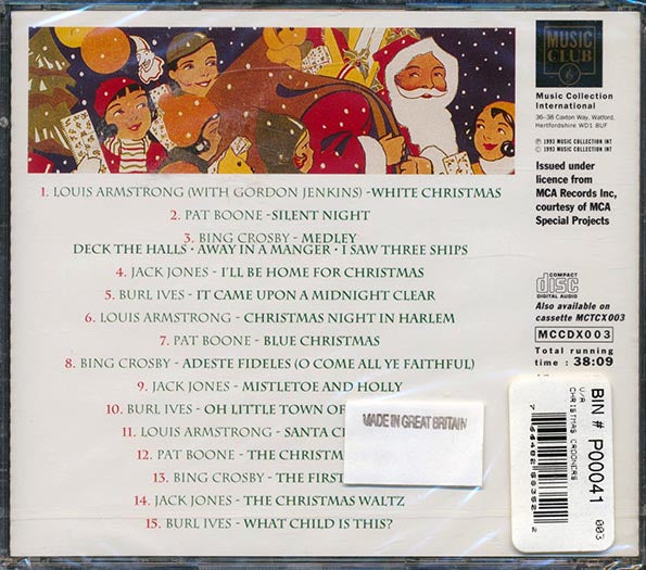Bing Crosby, Pat Boone, Burl Ives, Jack Jones, Louis Armstong - Christmas Crooners (CD)