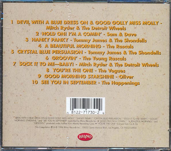 Mitch Ryder & The Young Wheels, Sam & Dave, The Young Rascals, Etc. - 60's Rock Classics Volume 3 (CD)