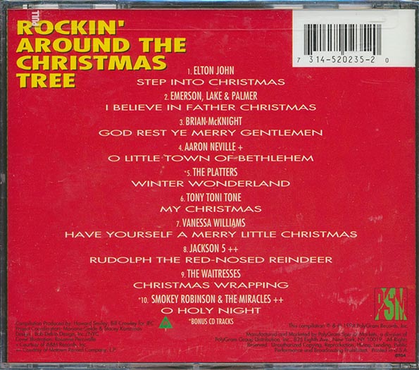 Jackson 5, Elton John, Emerson Lake & Palmer, Smokey Robinson, The Platters, Etc. - Rockin' Around The Christmas Tree (CD)