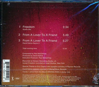 Paul McCartney - Freedom + From A Lover To A Friend (3 Track EP) (CD)