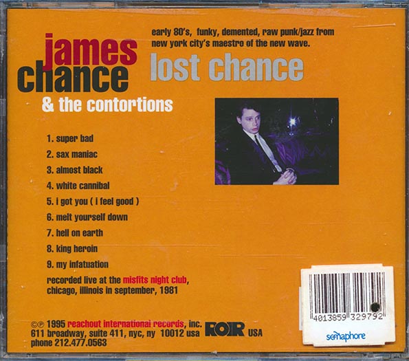 James Chance & The Contortions - Lost Chance (CD)