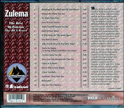 Zulema - The Best Of Zulema: The RCA Years (CD)