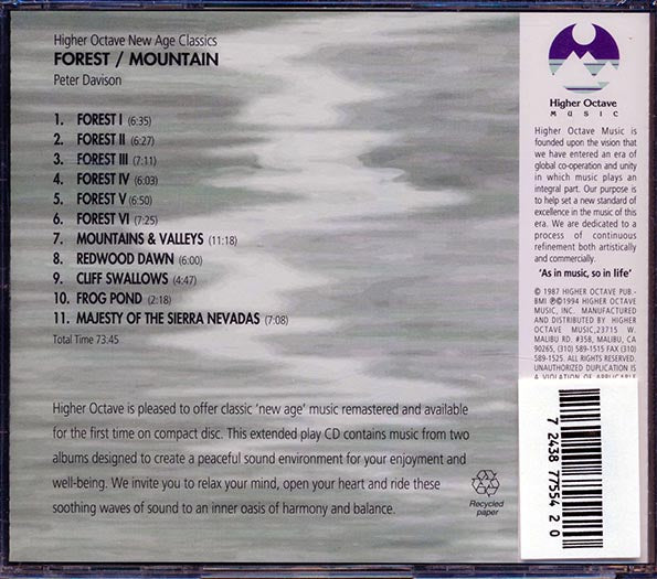 Peter Davison - Forest + Mountain (2 albums on 1 CD) (CD)