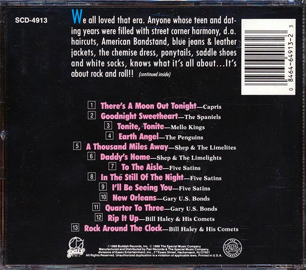 Bill Haley & His Comets, Gary US Bonds, Mello Kings, Penguins, Five Satins, Etc. - 1950's Rock & Roll Revival: Live At Madison Square Garden 1969 (CD)