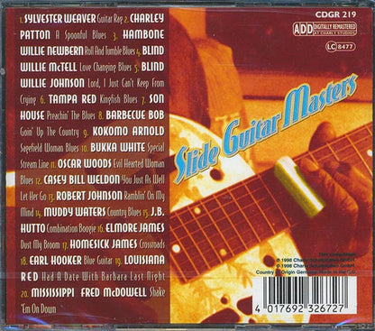 Sylvester Weaver, Charley Patton, Blind Willie McTell, Etc. - Slide Guitar Masters (CD)