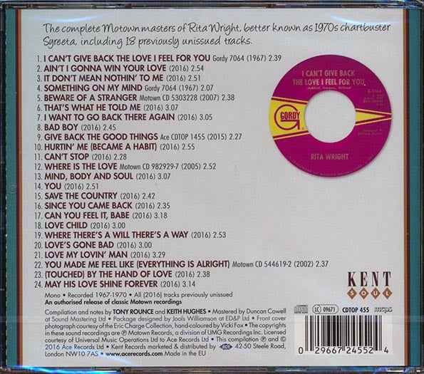Syreeta - The Rita Wright Years: Rare Motown 1967-1970 (CD)