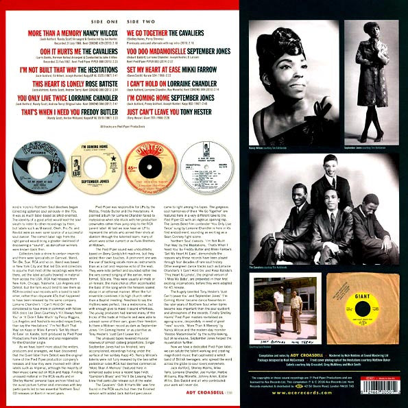 Nancy Wilcox, September Jones, The Cavaliers, Freddy Butler, Etc. - Pied Piper: The Pinnacle Of Detroit Northern Soul (LP)