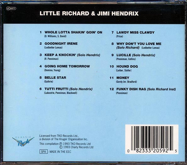 Little Richard, Jimi Hendrix - Little Richard & Jimi Hendrix (CD)