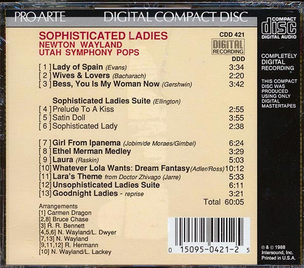 Newton Wayland, Utah Symphony Pops - Sophisticated Ladies (CD)