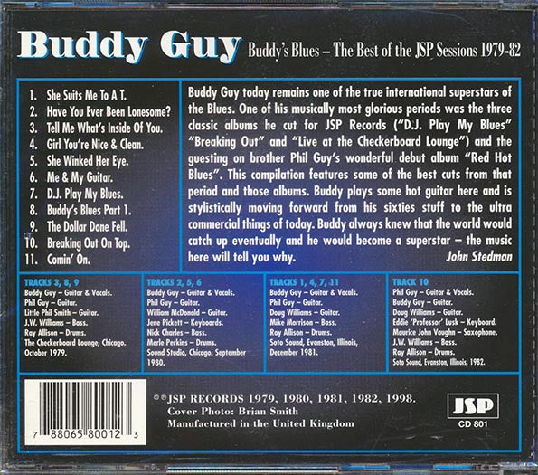 Buddy Guy - Buddy's Blues: The Best Of The DSP Sessions 1979-1982 (CD)