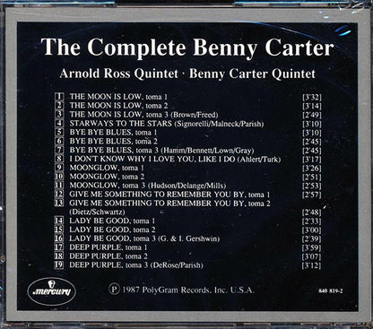 Benny Carter - The Complete Benny Carter: The Essential Keynote Session 7 (CD)