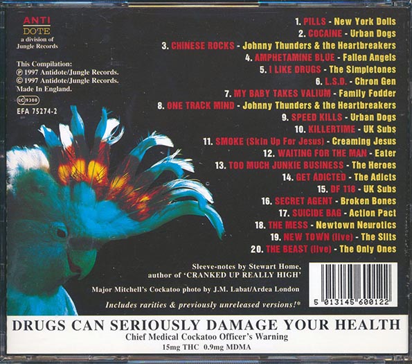 Urban Dogs, Fallen Angels, Chron Gen, Etc. - Punks On Drugs (CD)