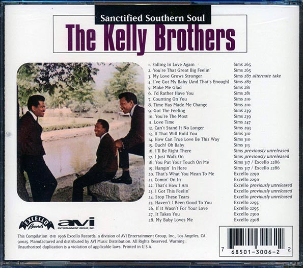 The Kelly Brothers - Sanctified Southern Soul (28 tracks) (incl. large booklet) (CD)