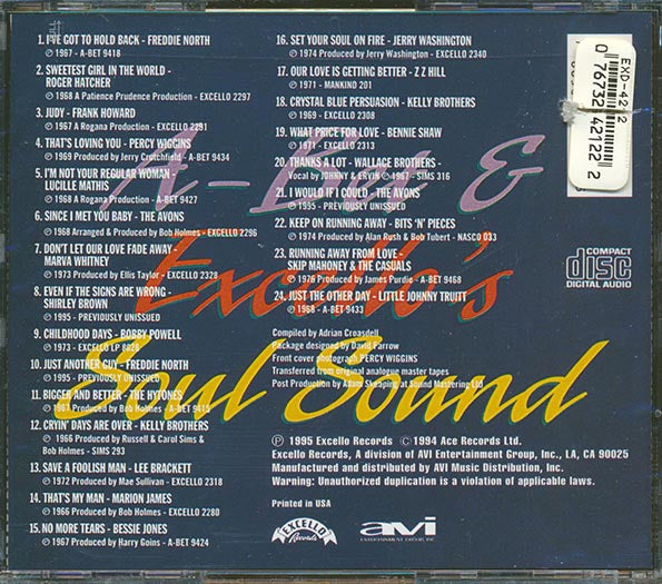 Freddie North, The Avons, Frank Howard, Percy Wiggins, Etc. - Uptown Down South: A-Bet & Excello's Soul Sound (CD)