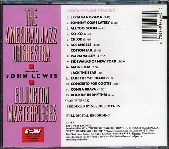 American Jazz Orchestra - Ellington Masterpieces (CD)