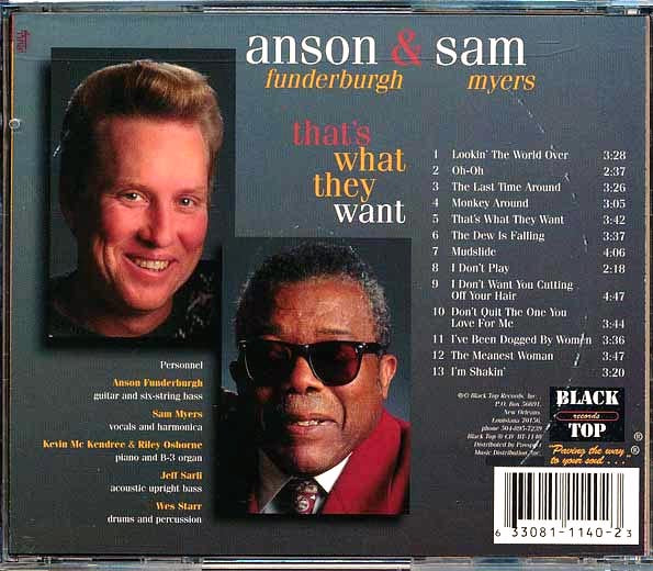 Sam Myers, Anson Funderburgh - That's What They Want (CD)
