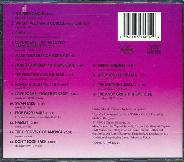 Andy Griffith - American Originals (CD)