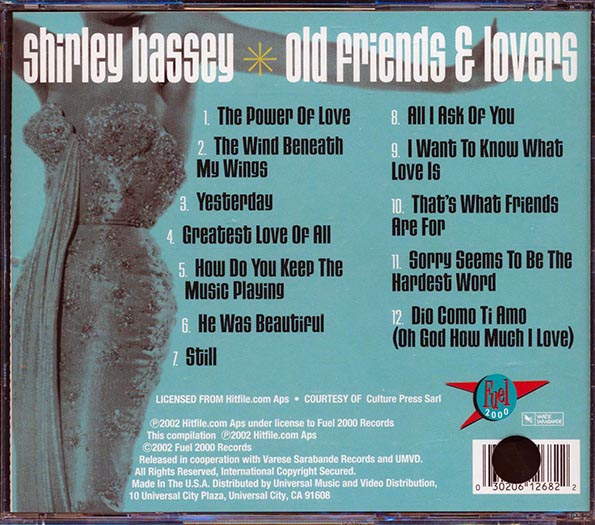 Shirley Bassey - Old Friends And Lovers (CD)