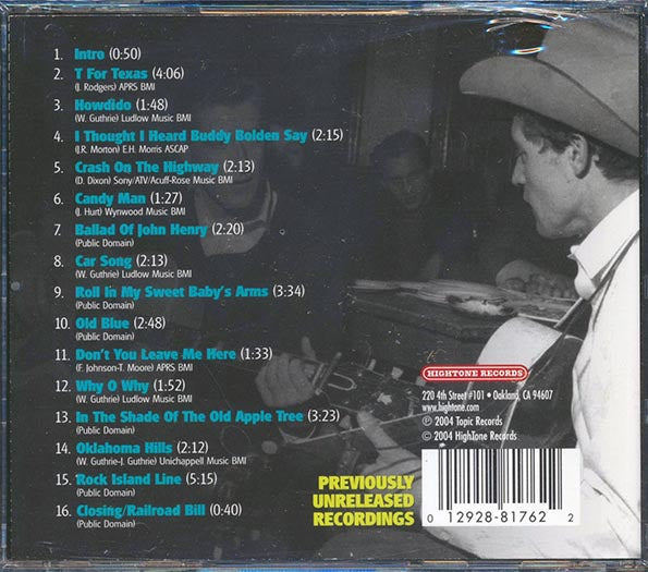 Ramblin' Jack Elliott - The Lost Topic Tapes: Isle Of Wight 1957 (CD)