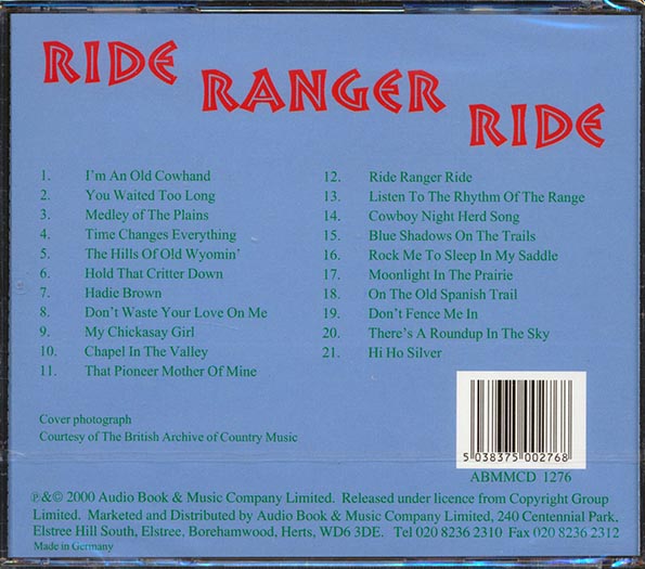 Roy Rogers - Ride Ranger Ride (CD)