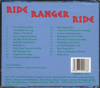 Roy Rogers - Ride Ranger Ride (CD)