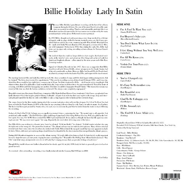 Billie Holiday - Lady In Satin (180g) (LP) - PureSound Records