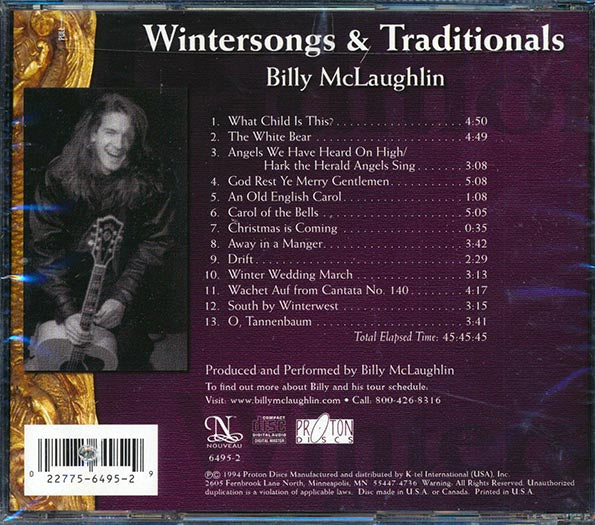 Billy McLaughlin - Wintersongs & Traditionals (CD)