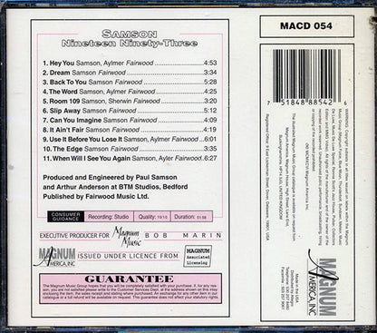 Samson - Nineteen Ninety-Three (CD)