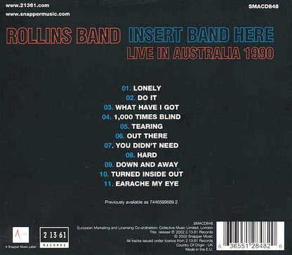 Rollins Band - Insert Band Here: Live In Australia 1990 (CD)