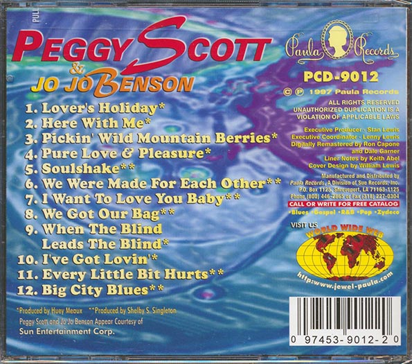 Peggy Scott, Jo Jo Benson - Greatest Hits (CD)