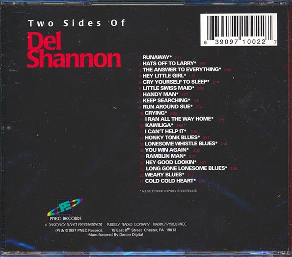 Del Shannon - Two Sides Of Del Shannon (CD)