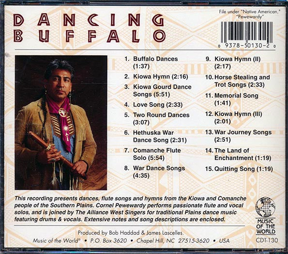 Cornel Pewewardy & The Alliance West Singers - Dancing Buffalo: Dances & Flute Songs From The Southern Plains (CD)