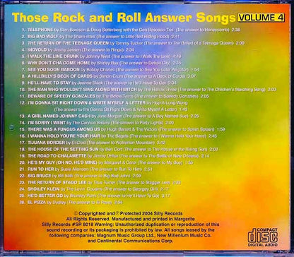 Tommy Tucker, Jimmy Jenson, Tan Boreson, Etc. - Those Rock And Roll Answer Songs Volume 4 (CD)