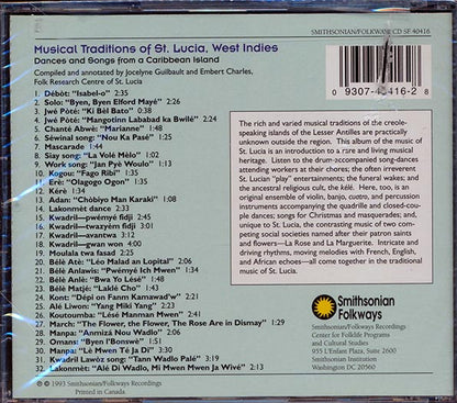 Various - Musical Traditions Of St. Lucia, West Indies: Dances And Songs From A Caribbean Island (CD)