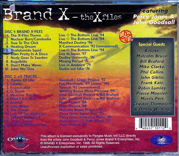 Brand X - The X Files: A 20 Year Retrospective (2xCD) (CD)