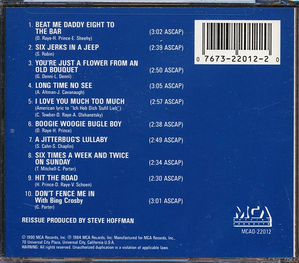 The Andrews Sisters - Rarities (CD)