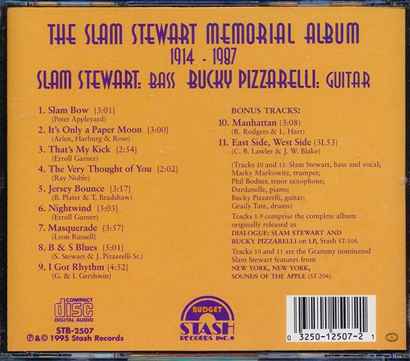 Bucky Pizzarelli, Grady Tate, Phil Bodner, Etc. - The Slam Stewart Memorial Album (CD)