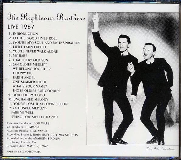 The Righteous Brothers - Live 1967 (CD)