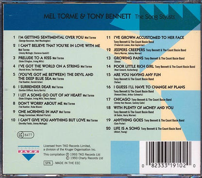 Mel Torme, Tony Bennett - The Song Stylists (CD)
