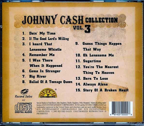 Johnny Cash - Johnny Cash Collection Volume 3 (CD)