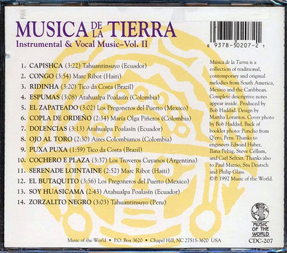 Tahuantinsuyo, Marc Ribot, Tico Da Costa, Etc. - Musica De La Tierra: Instrumental & Vocal Music Volume 2 (CD)