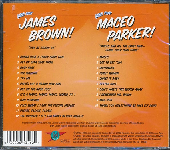 James Brown, Maceo Parker - The Greatest Soul On Earth! Live At Studio 54 + Maceo & All The King's Men Doing Their Own Thing (22 tracks) (2xCD) (CD)