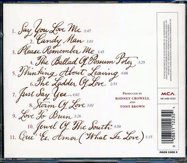 Rodney Crowell - Jewel Of The South (CD)