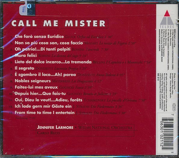 Jennifer Larmore - Call Me Mister (incl. large booklet) (CD)